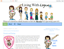 Tablet Screenshot of livingwithlogan.com